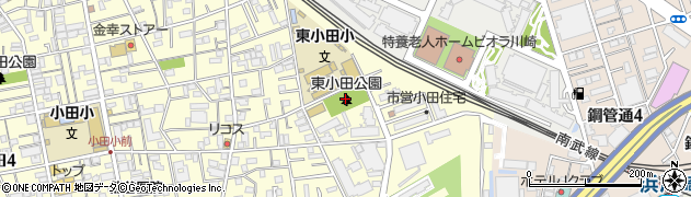 東小田公園周辺の地図