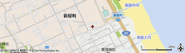 鳥取県境港市新屋町113周辺の地図
