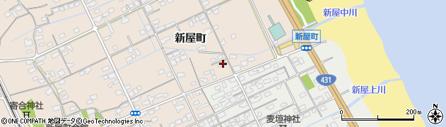 鳥取県境港市新屋町133周辺の地図