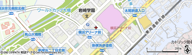 神奈川県横浜市港北区新横浜3丁目16-10周辺の地図