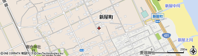 鳥取県境港市新屋町152周辺の地図