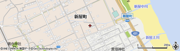 鳥取県境港市新屋町125周辺の地図