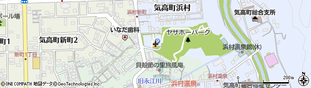 浜村砂丘公園トイレ周辺の地図