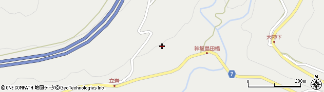 岐阜県中津川市神坂2724周辺の地図