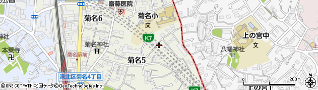 【菊名駅まで徒歩5分】山科邸☆akippa駐車場周辺の地図