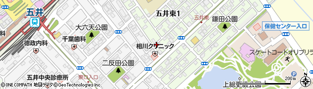 丸一　五井店周辺の地図