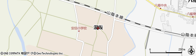 鳥取県琴浦町（東伯郡）湯坂周辺の地図