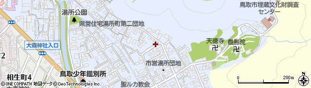 鳥取県鳥取市湯所町周辺の地図