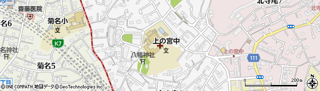 神奈川県横浜市鶴見区上の宮周辺の地図
