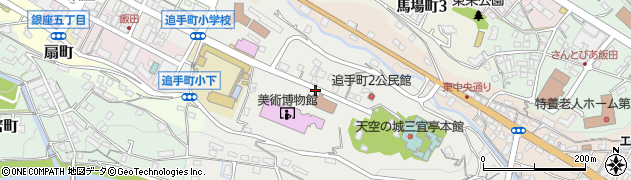 長野県飯田市追手町周辺の地図