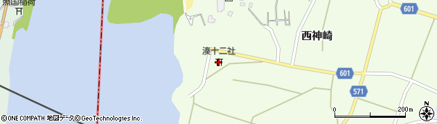 湊十二社周辺の地図