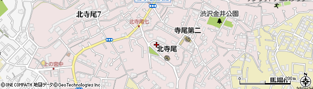 北寺尾渋沢公園周辺の地図