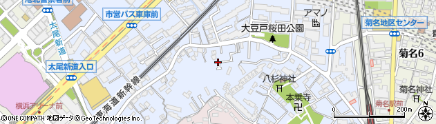 神奈川県横浜市港北区大豆戸町周辺の地図