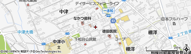 神奈川県愛甲郡愛川町中津703-8周辺の地図