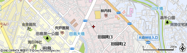鳥取県鳥取市田園町周辺の地図