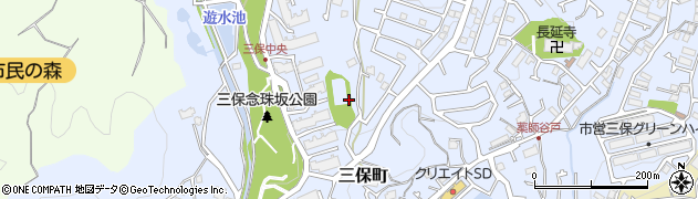 三保長谷戸公園周辺の地図