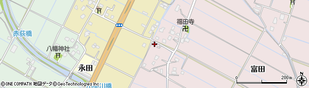 千葉県大網白里市富田288周辺の地図