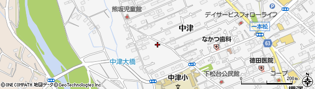 神奈川県愛甲郡愛川町中津580-3周辺の地図