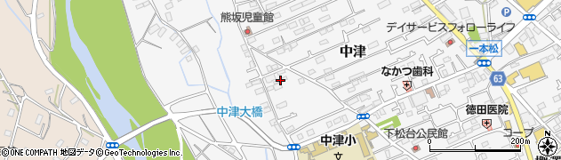 神奈川県愛甲郡愛川町中津525周辺の地図