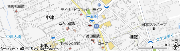 神奈川県愛甲郡愛川町中津739-1周辺の地図