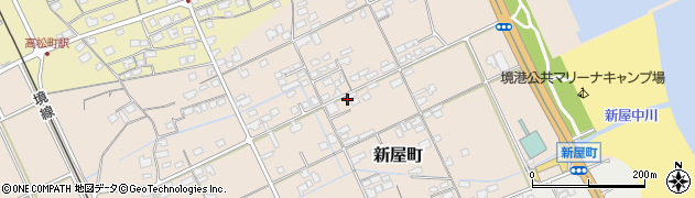 鳥取県境港市新屋町258周辺の地図