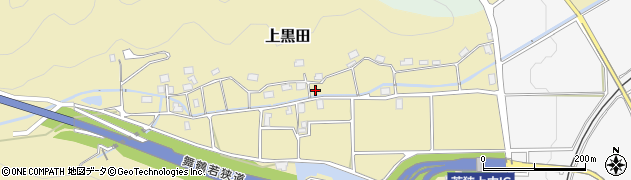 福井県三方上中郡若狭町上黒田周辺の地図