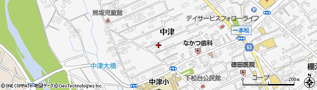 神奈川県愛甲郡愛川町中津671周辺の地図