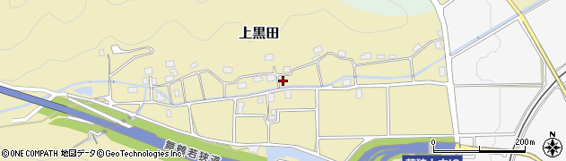 福井県若狭町（三方上中郡）上黒田周辺の地図
