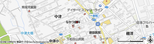 神奈川県愛甲郡愛川町中津708周辺の地図