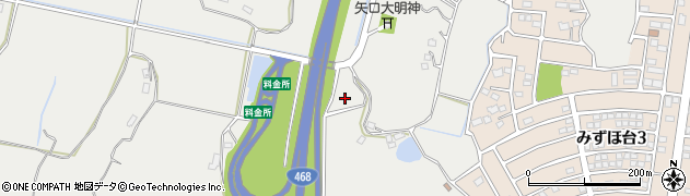 千葉県大網白里市小中周辺の地図