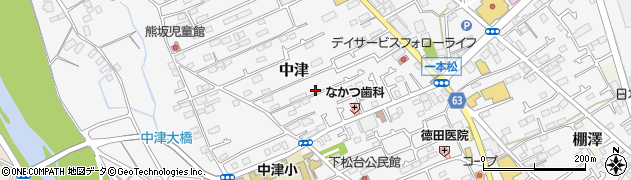 神奈川県愛甲郡愛川町中津714-7周辺の地図