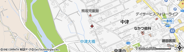 神奈川県愛甲郡愛川町中津524周辺の地図