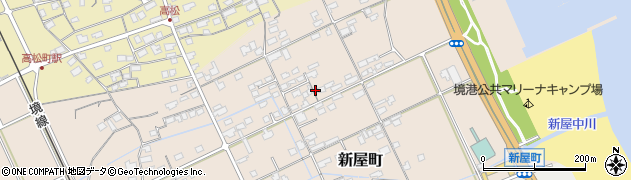 鳥取県境港市新屋町2425周辺の地図
