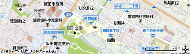 長野県飯田市扇町周辺の地図