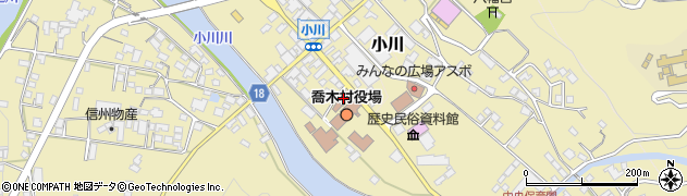 喬木村　役場保健福祉課包括支援係周辺の地図