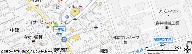 神奈川県愛甲郡愛川町中津3441周辺の地図