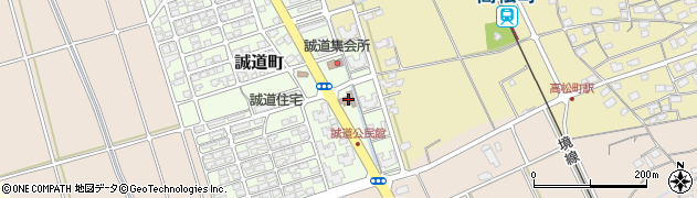 誠道公民館周辺の地図