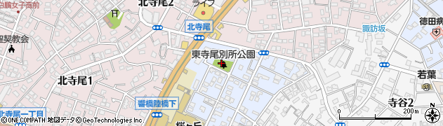 東寺尾別所公園周辺の地図