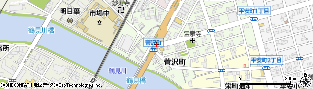 菅沢町周辺の地図