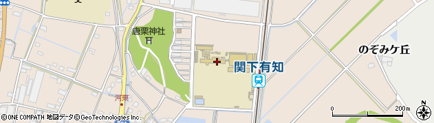 岐阜県立関有知高等学校周辺の地図