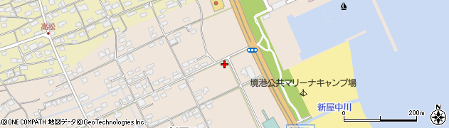 鳥取県境港市新屋町周辺の地図