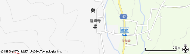 龍峰寺周辺の地図