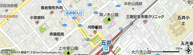 千葉銀行五井支店 ＡＴＭ周辺の地図