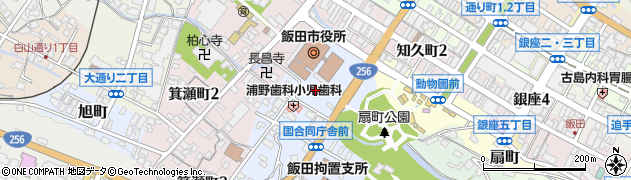 飯田市役所　健康福祉部子育て支援課周辺の地図