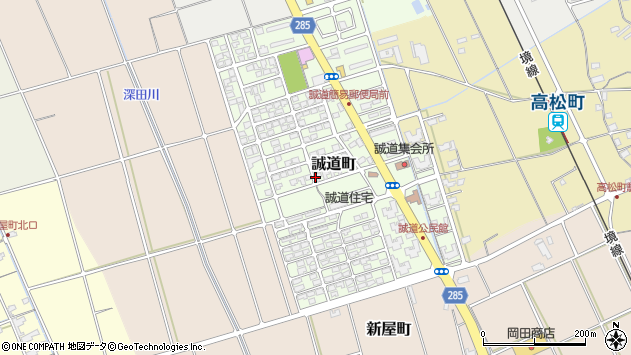 〒684-0063 鳥取県境港市誠道町の地図