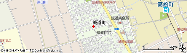 鳥取県境港市誠道町周辺の地図