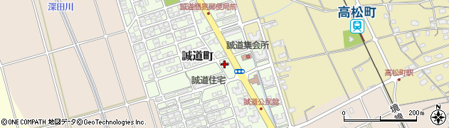 境港警察署誠道駐在所周辺の地図