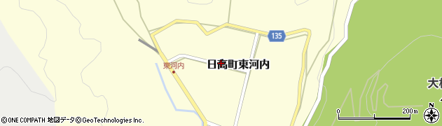 兵庫県豊岡市日高町東河内周辺の地図