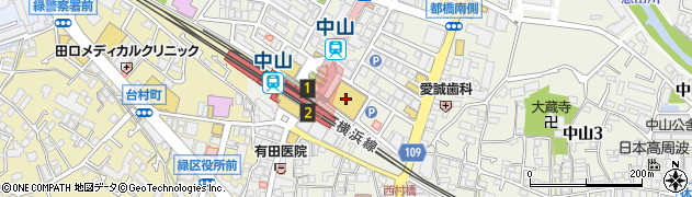 キャンドゥ中山とうきゅう店周辺の地図