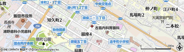 長野県飯田市銀座周辺の地図